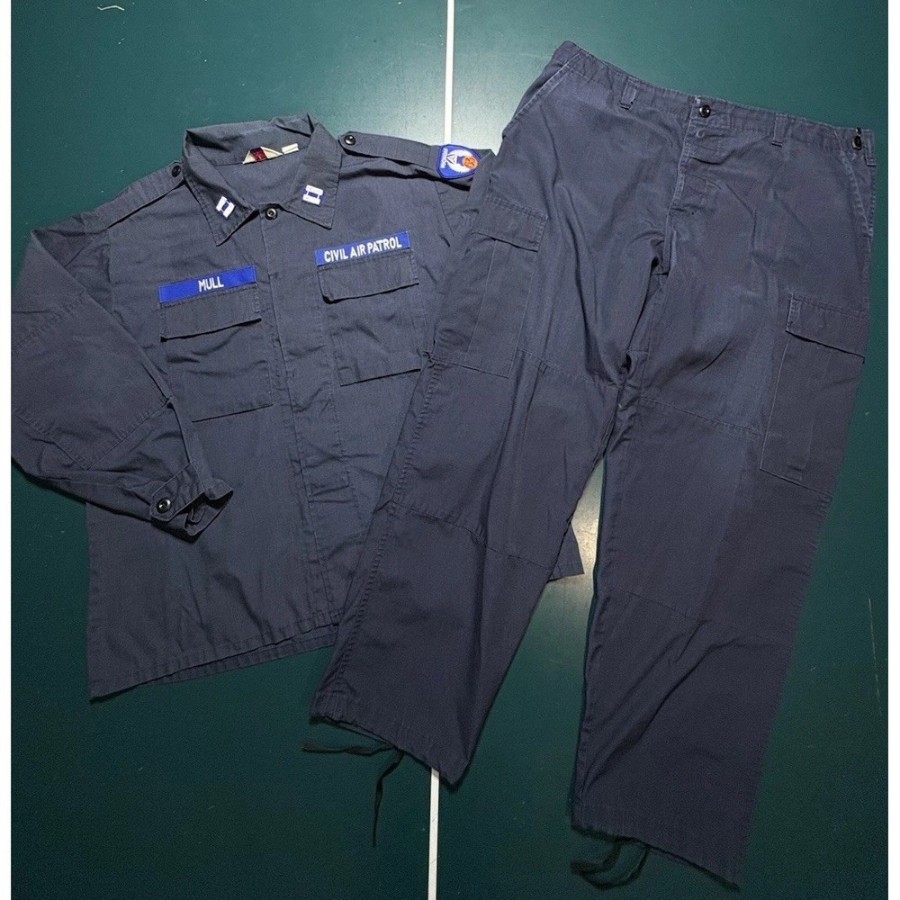 Vtg Civil Air Patrol Field Uniform Set Michigan 63 Captain US Air Force XL 80s